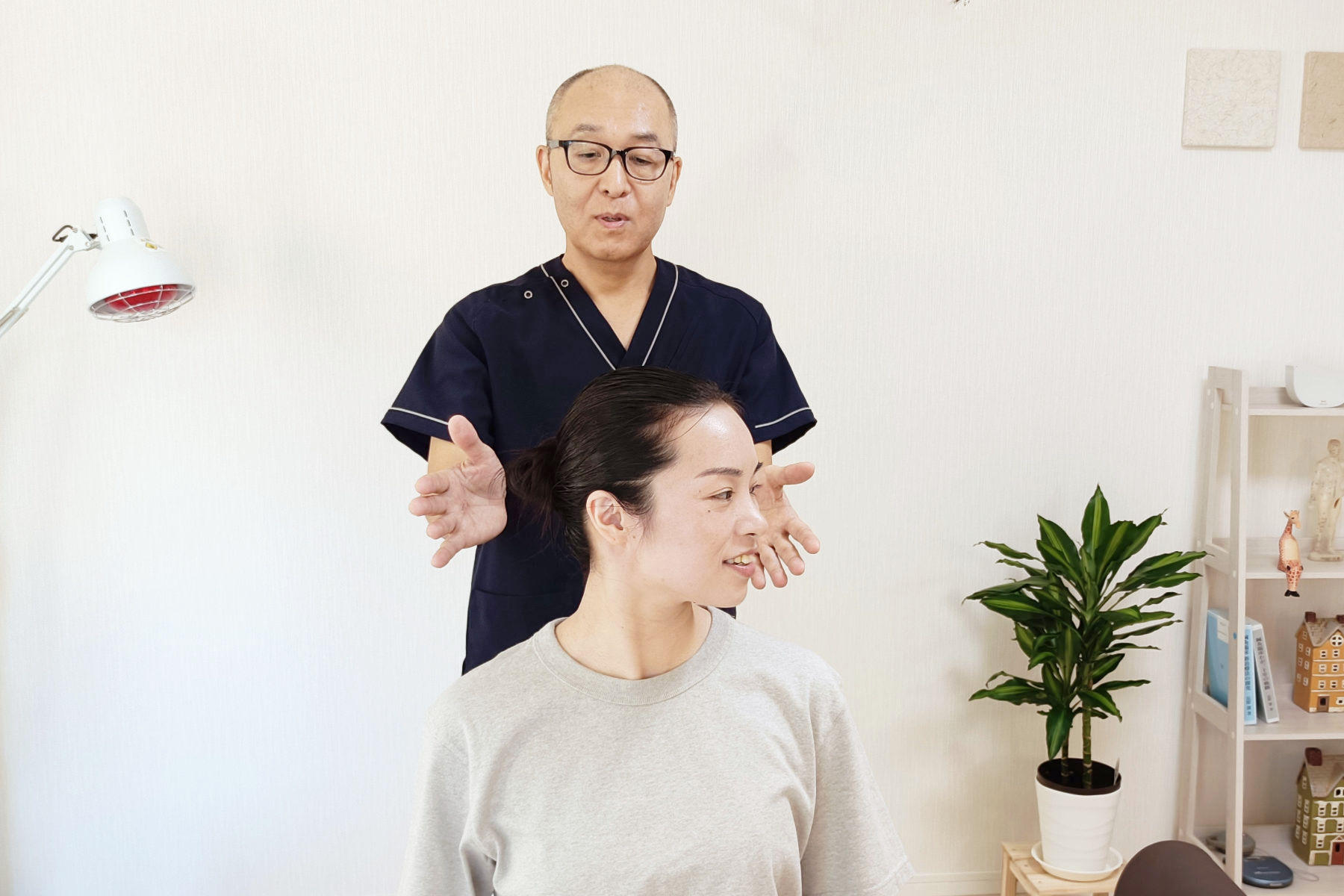 姿勢チェックの様子