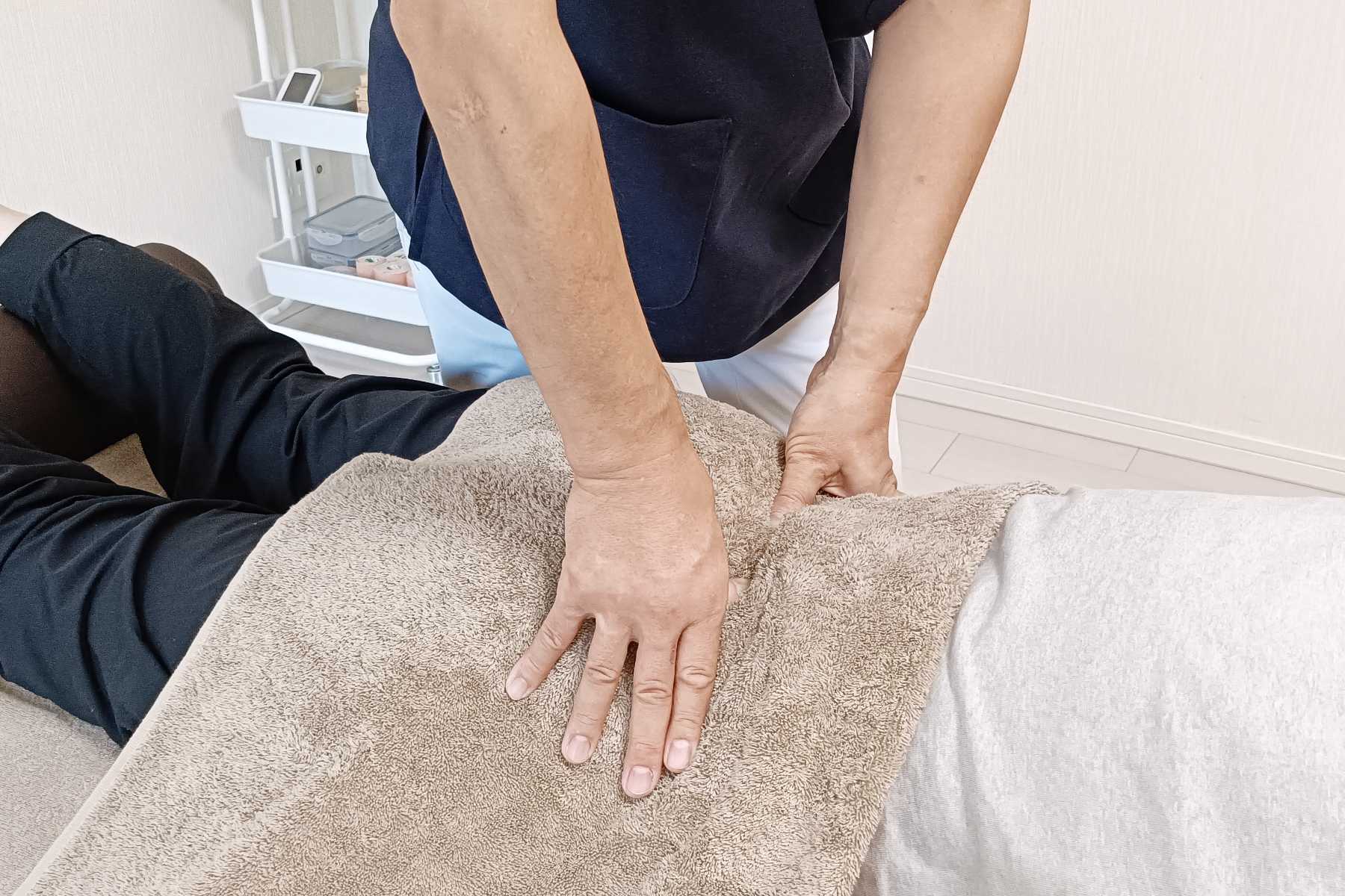 筋肉の状態をチェック