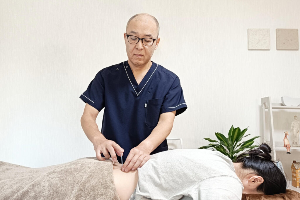 鍼の様子